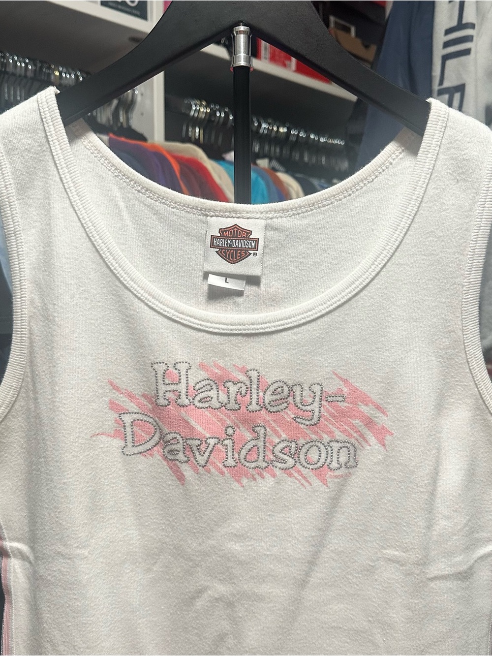 Women’s Y2K 2008 Harley Davidson Tank Top Size Large